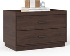 Stackable Storage Drawers, Wood Stackable Closet Organizer Modern Large by PinkMuse