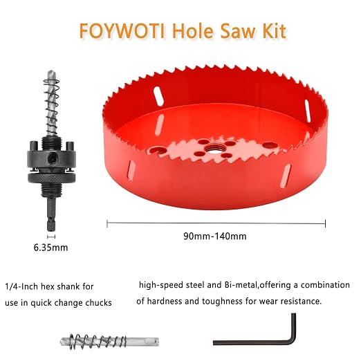 Hole Saw Heavy Duty bit Hex Shank, Hole Saw HSS - Image 2