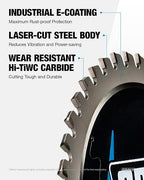 CRALY 6-1/2 Inch 48 Teeth Steel and Ferrous Metal Cutting Circular Saw Blade - Image 3