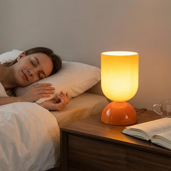 8.9" Modern Glass Table Lamp for Living Room, Dimmable Desk Lamps for Bedroom - Image 6