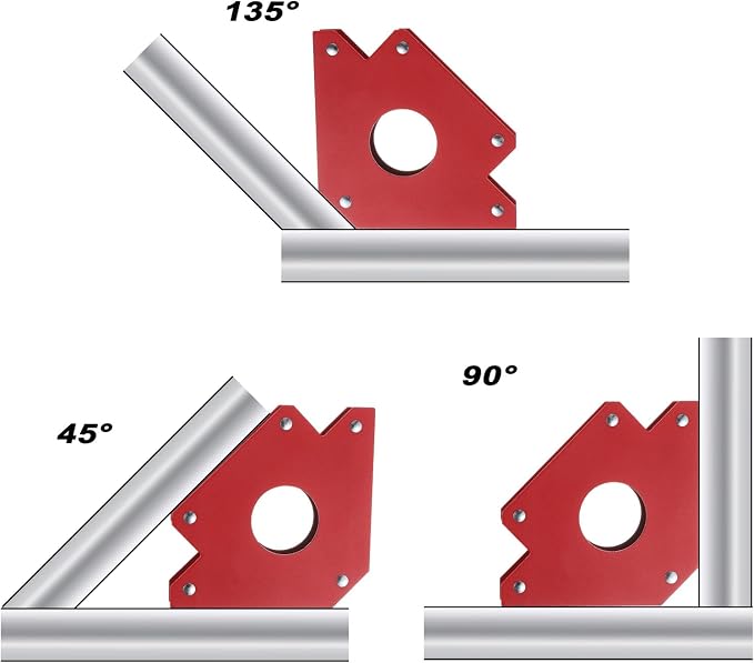 HARFINGTON 2pcs Welding Magnets 110.23 lbs Magnetic Welding Clamp Holder Iron - Image 4