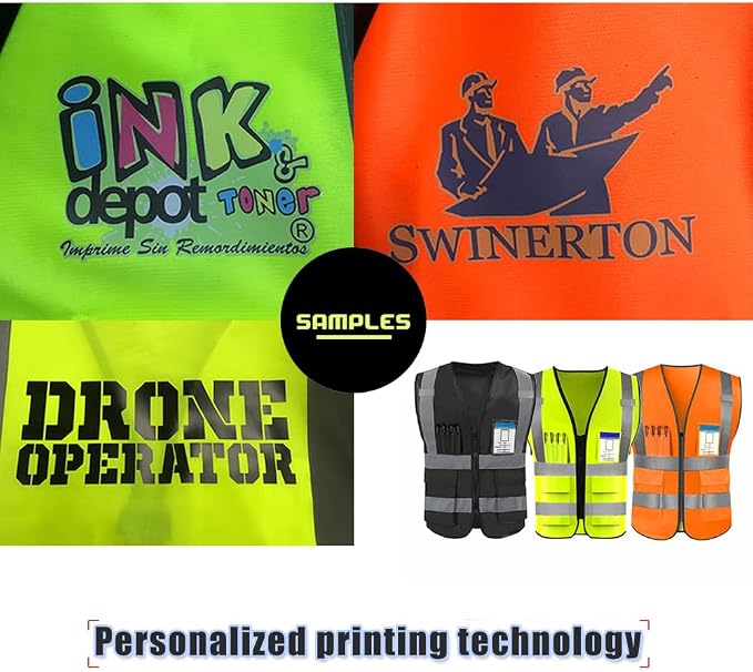 YOWESHOP High Reflective Visibility Safety Vest Custom Your Logo Safety Workwear - Image 3