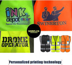 YOWESHOP High Reflective Visibility Safety Vest Custom Your Logo Safety Workwear - Image 3