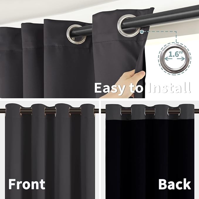 BGment 45 Inch Curtains for Bedroom - Image 6