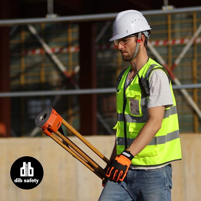 Dib Safety Vest Reflective ANSI Class 2, High Visibility Vest - Image 5