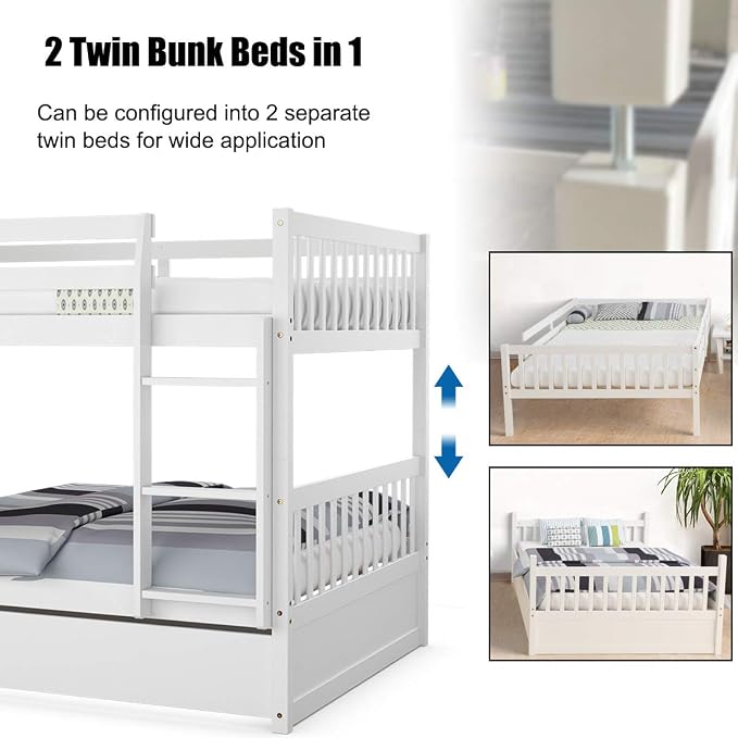 KOMFOTT Wood Full Over Full Bunk Bed - Image 7