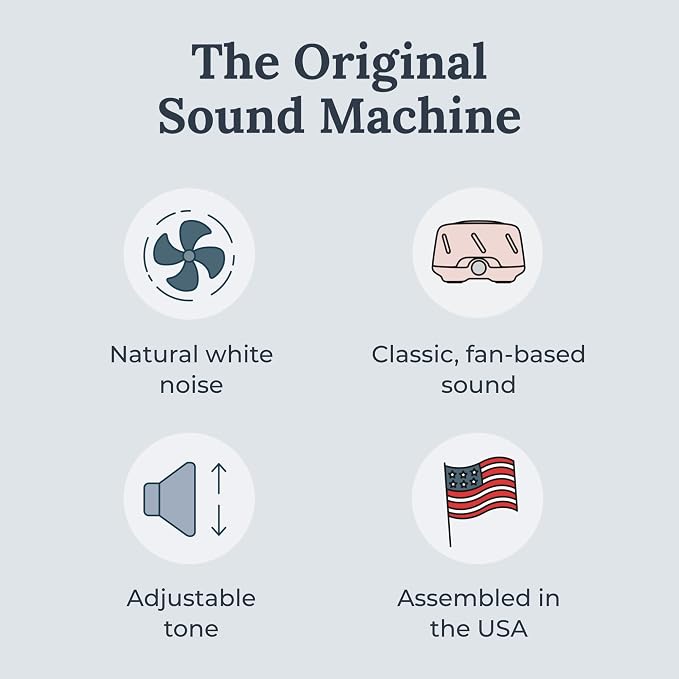 Yogasleep Dohm Uno White Noise Sound Machine, Natural Pink Noise from a Real Fan - Image 2