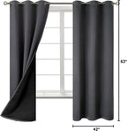 BGment Dark Grey Blackout Curtains - Image 9
