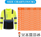 AYKRM Safety T Shirt Reflective High Visibility hi vis Long Sleeve T Shirt - Image 5