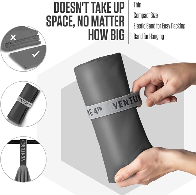 VENTURE 4TH Quick Dry Towel. Microfiber Travel Towel Ideal - Image 7