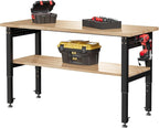 SPECRAFT Adjustable 2-Tier Workbench - Image 8
