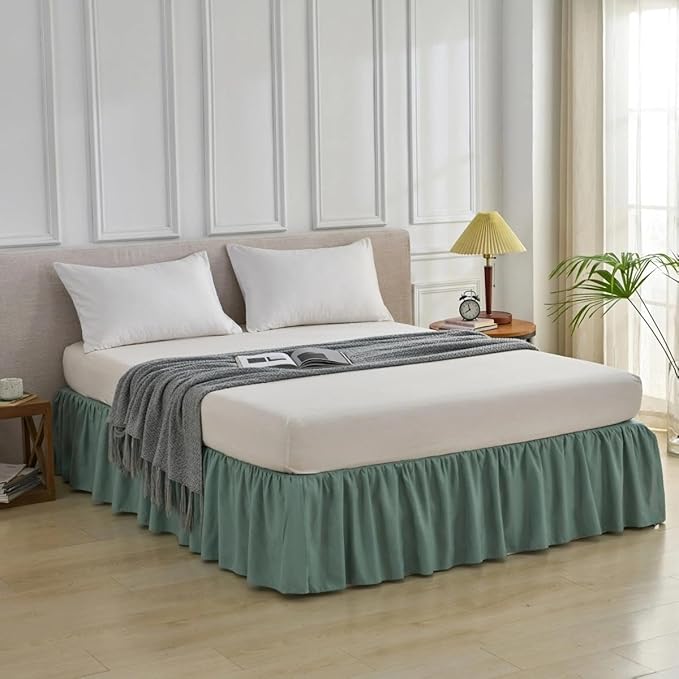 Bed Skirt Queen Size Ruffled Bed Skirt - Image 6