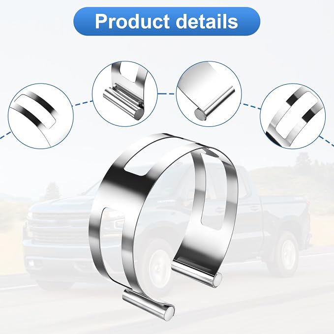 2-Piece Stainless Steel Exhaust Welding Clamps, High Temperature and Corrosion - Image 2