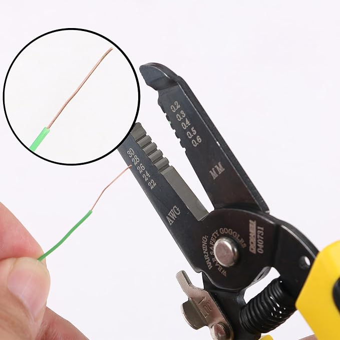 DOWELL 22-30 AWG Wire Stripping Tool Wire Stripper Cutter Pliers Tool - Image 3