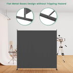 Helios&Hestia 1-Panel 6 ft Tall Indoor Folding Room Divider, Portable Privacy - Image 5