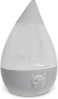 Crane Ultrasonic Teardrop Cool Mist Humidifier, Large 1 Gal Tank, Automatic by Crane