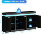 LED Sideboard Buffet Cabinet - Image 2