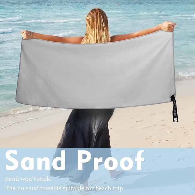 Microfiber Travel Towel, Soft Lightweight Quick Dry Towel, Super Absorbent - Image 7
