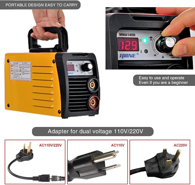 HONE ARC Welder 110V/220V, Actual 140Amp Stick Welder, Digital IGBT Inverter - Image 5