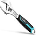 DURATECH 8-Inch Adjustable Wrench, Cr-V Steel Wrench, Wide Jaw Wrench, Metric & by DURATECH