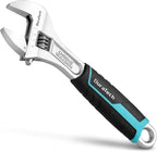 DURATECH 8-Inch Adjustable Wrench, Cr-V Steel Wrench, Wide Jaw Wrench, Metric & by DURATECH