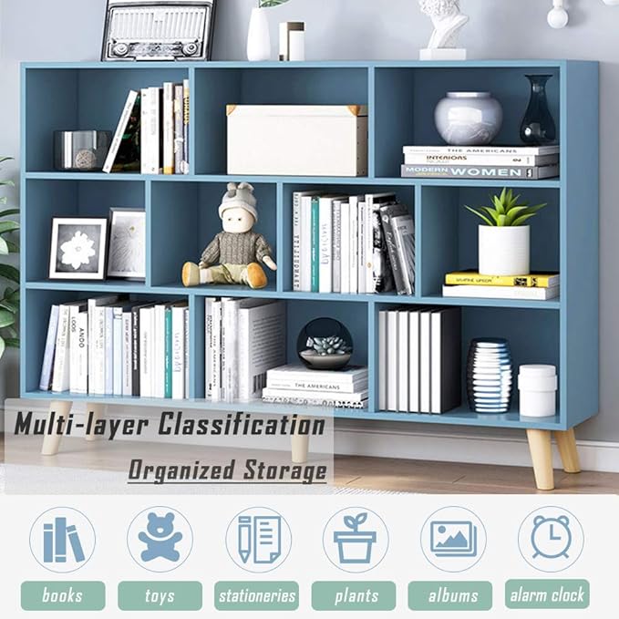 IOTXY Wooden Open Shelf Bookcase - Image 5