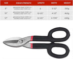 ZKH 10 Inch Tin Snips, Alloy Steel Forged Heavy Duty Metal Shears - Image 6
