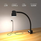 Led Magnetic Work Light 300mm Flexible Gooseneck lamp 500 Lumens 120 Volt - Image 3