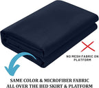 Ruffled Bed Skirt with Split Corners, King 18 Inch Drop Bedskirt, Hotel Quality - Image 5