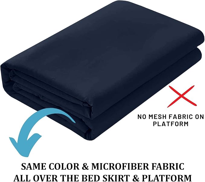 Ruffled Bed Skirt with Split Corners, King 18 Inch Drop Bedskirt, Hotel Quality - Image 5