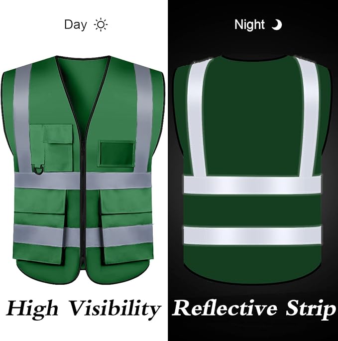 BeautyWill Custom Safety Vest Customized Logo Class 2 High Visibility - Image 4