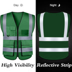 BeautyWill Custom Safety Vest Customized Logo Class 2 High Visibility - Image 4