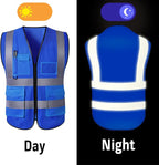 Custom Safety Vest with Logo for Men Women Personalized Class 2 High Visibility - Image 6