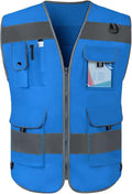 TCCFCCT Reflective Vest 9 Pockets High Visibility Safety Vest by TCCFCCTPROFESSIONALSAFETYSOLUTIONS