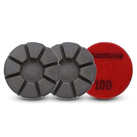 Diamond Floor Polishing Pucks for Terrazzo, Concrete Floor, 3 Inch 15mm Resin - Image 2