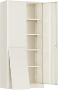 SUNCROWN 72" Metal Storage Cabinet by HOME