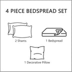 CHIXIN Oversized Bedspread Coverlet Set King Size - Image 5
