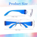 100 Pack Safety Glasses Bulk Protective Eyewear Goggles Eye Protection - Image 2