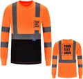 AYKRM Safety T Shirt Reflective High Visibility hi vis Long Sleeve T Shirt by AYKRM