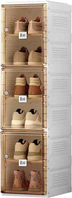 ANTBOX Shoe Organizer Storage Box, Portable Folding Shoe Rack by ANTBOX