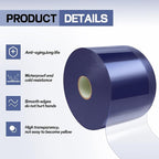 Moukeren Plastic Door Curtain for Winter 100 ft x 8 Inch Thermal Insulated - Image 3