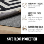 GORILLA GRIP Felt and Natural Rubber Stay in Place Slip Resistant Rug Pad - Image 5
