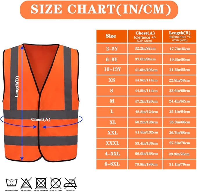 AYKRM 12 colour High visibility viz vest hi vis viz reflective work - Image 5