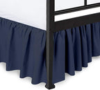 Ruffled Bed Skirt with Split Corners, King 18 Inch Drop Bedskirt, Hotel Quality by PeaceSleepBedding