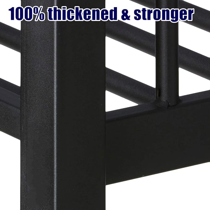 LUXIEE Upgraded & Stronger Heavy Duty Steel Twin XL Over Twin XL Bunk Bed Frame - Image 4
