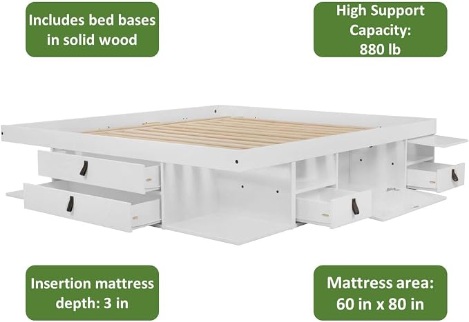 memomad Bali Storage Platform Bed - Image 10