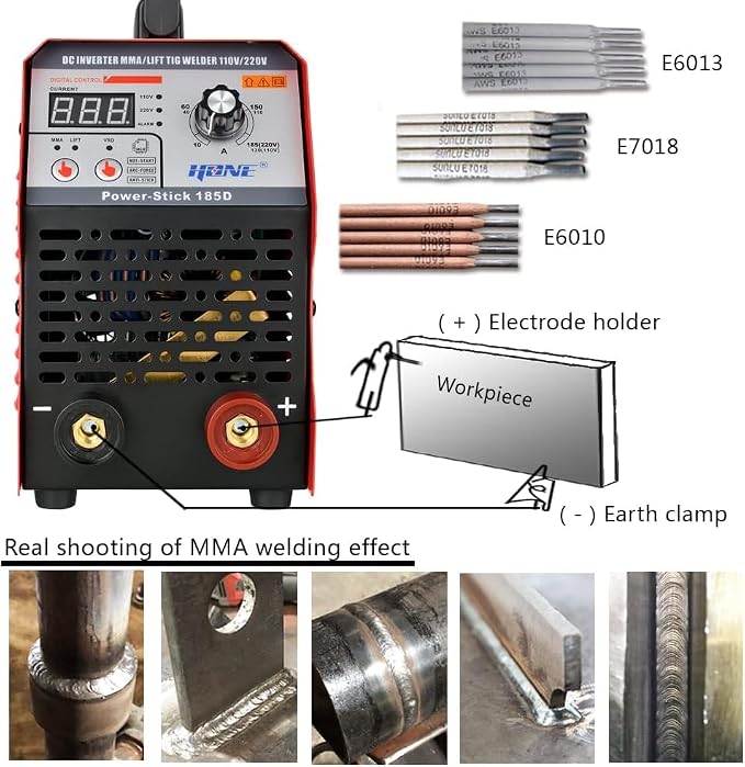 HONE ARC Welder, Actual 185Amp 110V/220V Stick Welder - Image 2