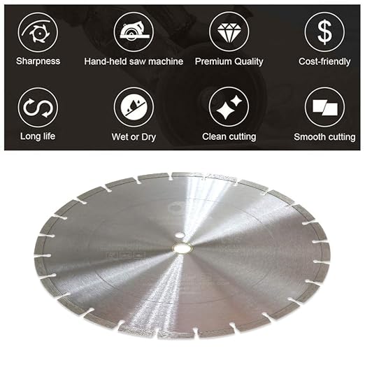 LSS 14 Inch Diamond Saw Blade, Dry or Wet Cutting Concrete Saw Blades - Image 4