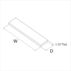 URBANDI, Rustic Floating Shelves, Hidden Bracket, Solid Wood, Heavy Duty - Image 3