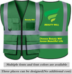 BeautyWill Custom Safety Vest Customized Logo Class 2 High Visibility - Image 5